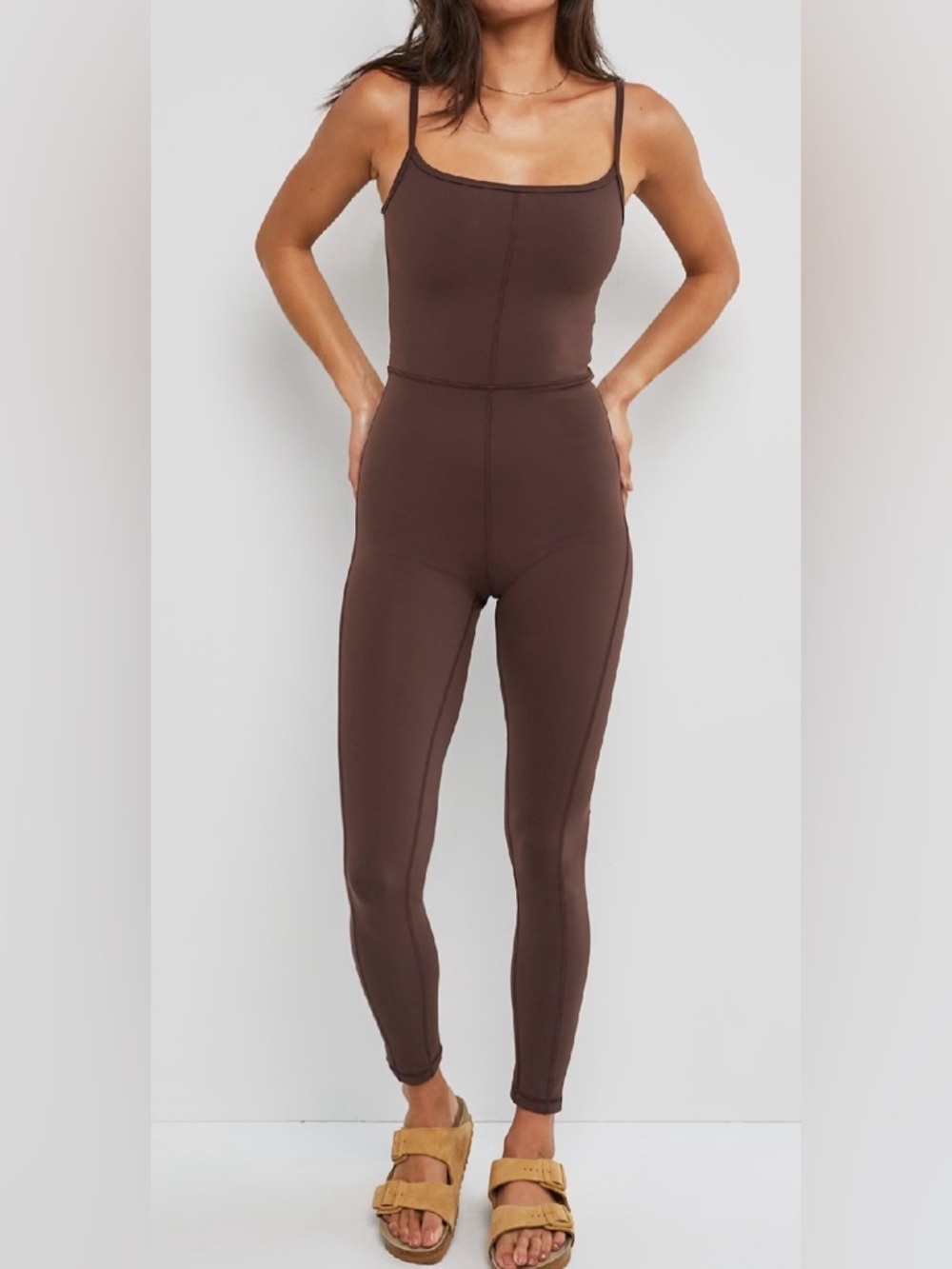 Wilfred Free Divinity Jumpsuit Rich Mocha Brown Medium
